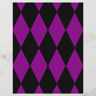 Harlekin Schwarz Lila Flyer