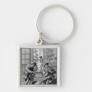 Harlekin und Scaramouche Schlüsselanhänger