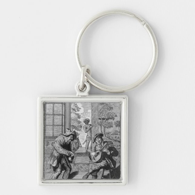 Harlekin und Scaramouche Schlüsselanhänger (Vorne)