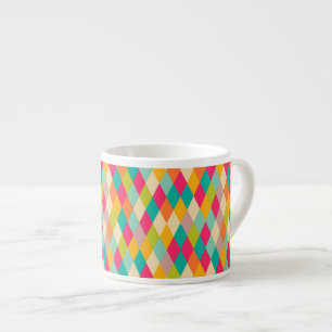 Harlekin Vintage-Muster Espressotasse