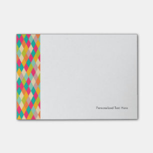 Harlekin Vintage-Muster Post-it Klebezettel