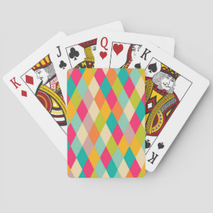 Harlekin Vintage-Muster Spielkarten