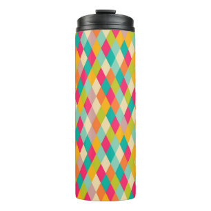 Harlekin Vintage-Muster Thermosbecher