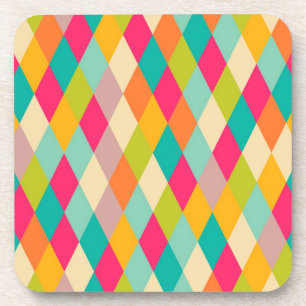 Harlekin Vintage-Muster Untersetzer