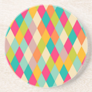 Harlekin Vintage-Muster Untersetzer