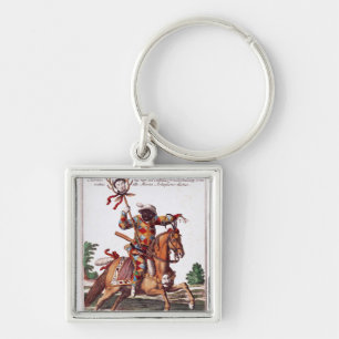 Harlekin zu Pferd Schlüsselanhänger