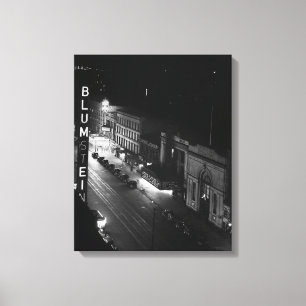Harlem bei Nacht, 1941 Leinwanddruck