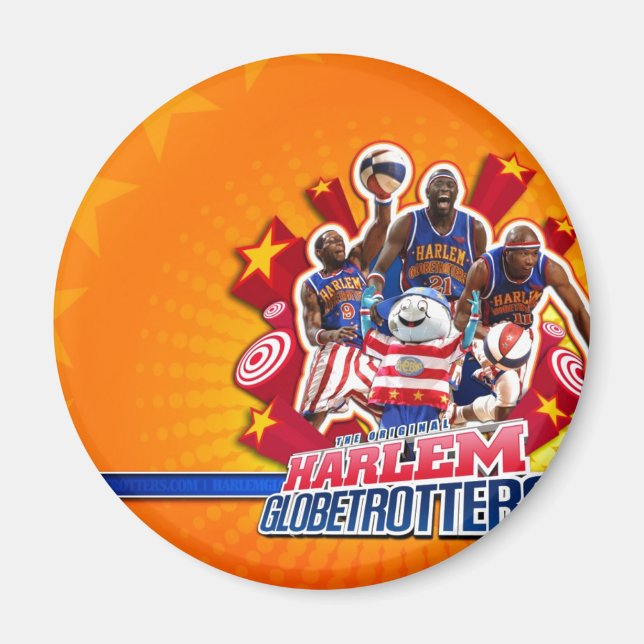 Harlem GlobeTrotters Group Picture Magnet (Vorne)