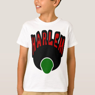 Harlem-Graffiti mit Gesicht u. großem Afro, 3 T-Shirt