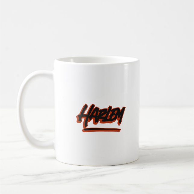 Harlem Graffiti Style Café Mug (Gauche)