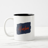 Harlem Handgeschriebene Red Typografy Coffee Tasse