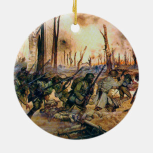 Harlem Hell Fighters Séchault H. Charles McBarron Keramik Ornament