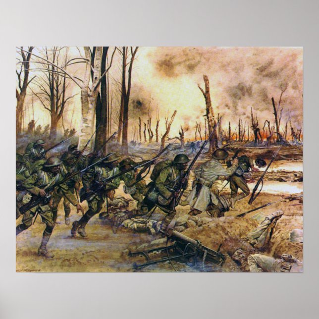 Harlem Hell Fighters Séchault H. Charles McBarron Poster (Vorne)