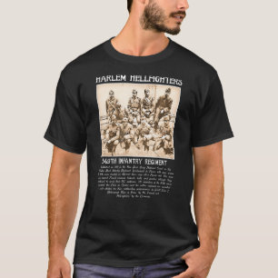 Harlem Hellighters Vintag Black History Wwi Wwii T-Shirt