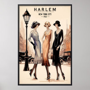 Harlem im New York City der 1920er Jahre Vintage P Poster