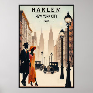 Harlem im New York der 1920er Jahre Vintage Poster