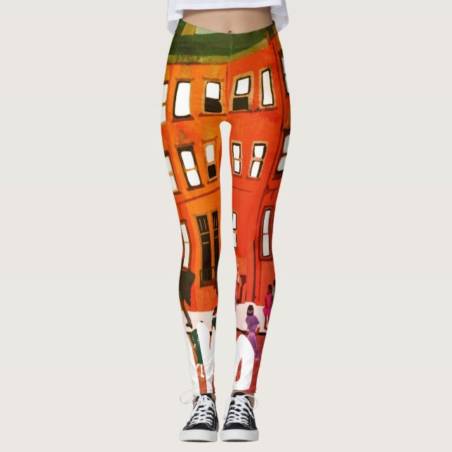 Harlem Inspiriert Leggings (Vorderseite)