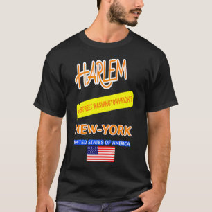 HARLEM New York 96. STREET WASHINGTON HEIGHTS  T-Shirt