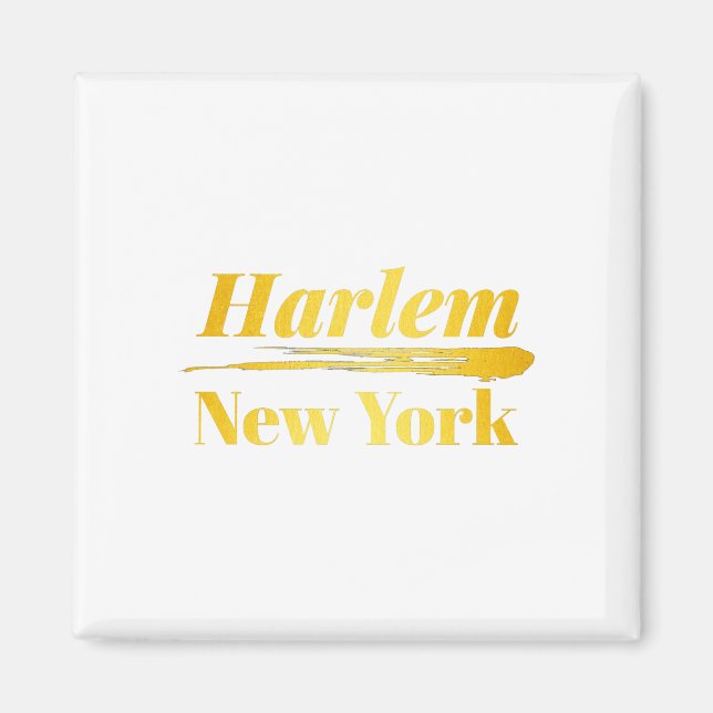 Harlem New York Gold Magnet (Vorne)