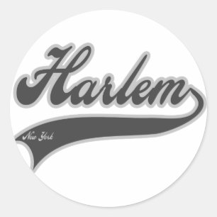 Harlem New York Runder Aufkleber
