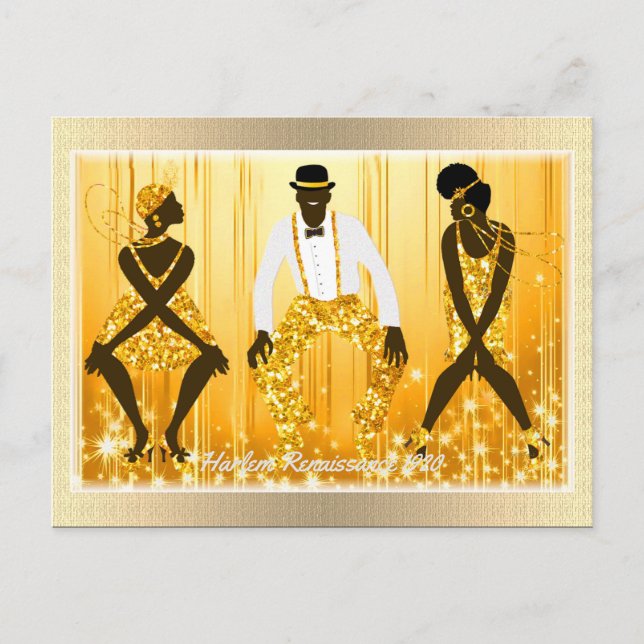 Harlem Renaissance 1920 Postkarte (Vorderseite)