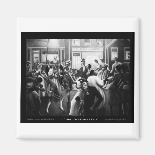 Harlem Renaissance Art - "Getting Religion" Magnet (Vorne)