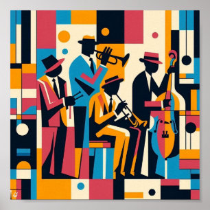 Harlem Renaissance Jazz Quartet Poster
