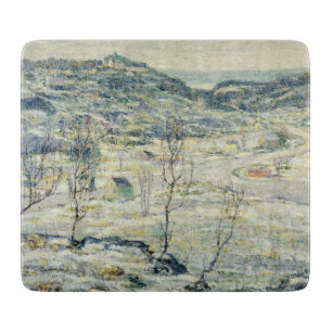 Harlem Valley im Winter (New Yorker Szene) Schneidebrett