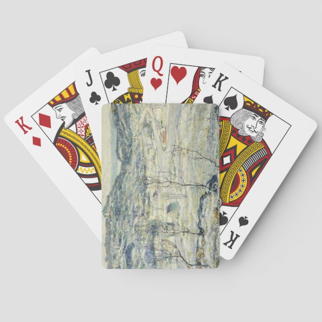 Harlem Valley im Winter (New Yorker Szene) Spielkarten (Rückseite)