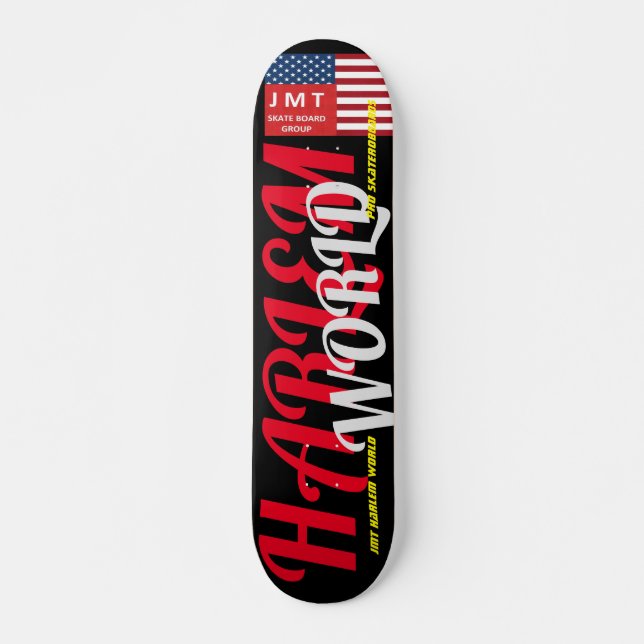 HARLEM WORLD JMT 7 3/4" Skateboarddecke Skateboard (Vorne)