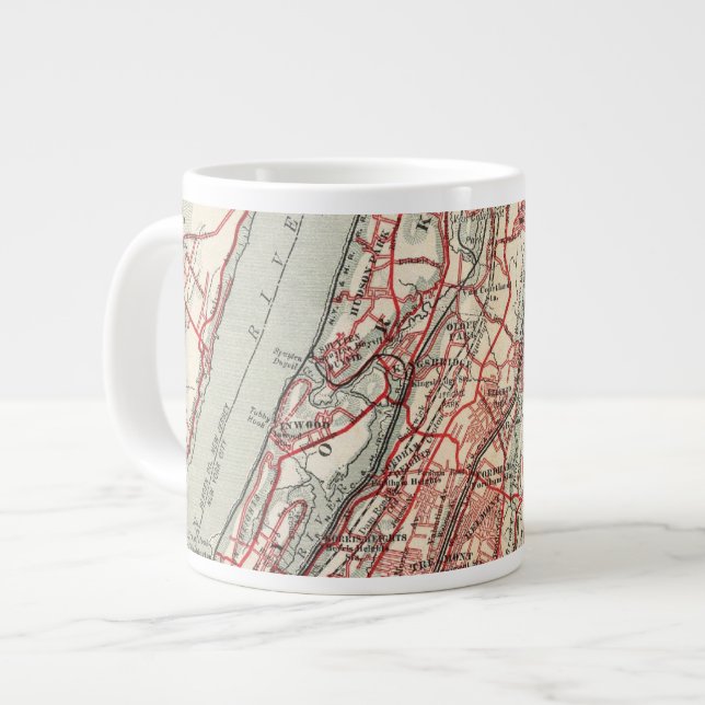 Harlem, Yonkers, Pelham Manor, New York Jumbo-Tasse (Vorderseite Links)