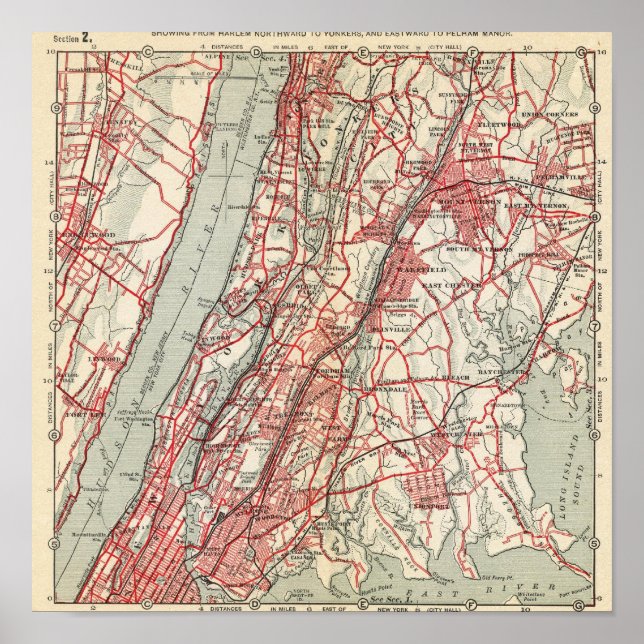 Harlem, Yonkers, Pelham Manor, New York Poster (Vorne)