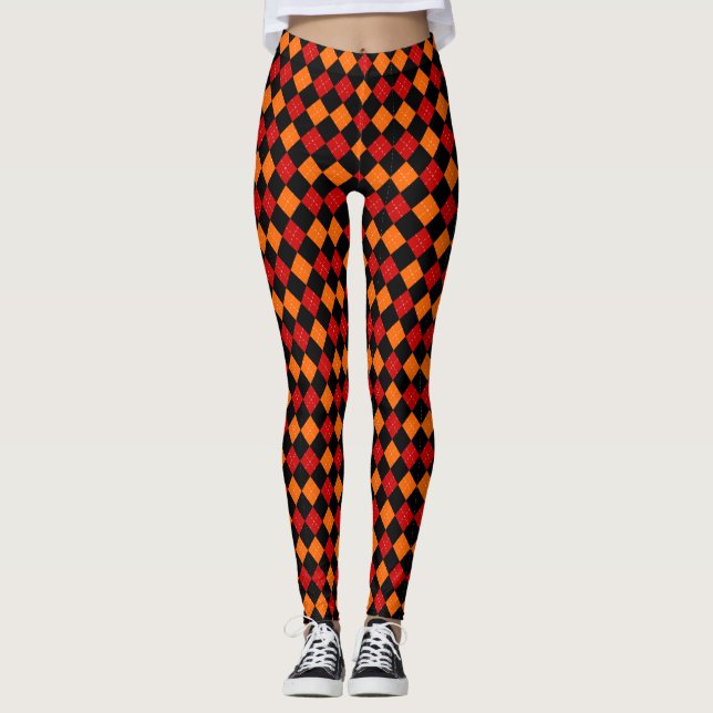 Harlequin argyle print leggings (Vorderseite)