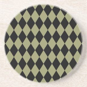 Harlequin Avocado und Black Getränkeuntersetzer