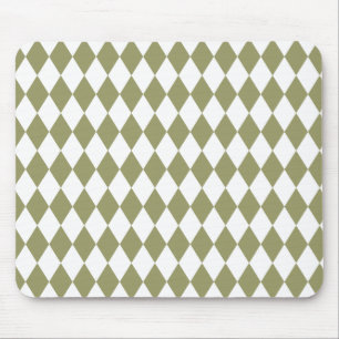 Harlequin Avocado und White Mousepad