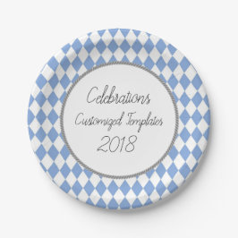 Harlequin-Celebration-Vorlagen-individuell-blau Pappteller