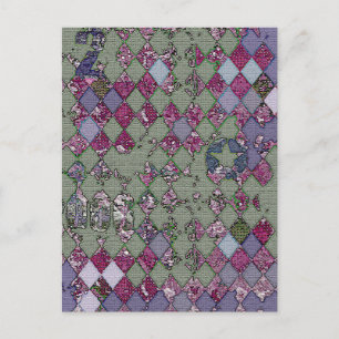 Harlequin Design Postkarte