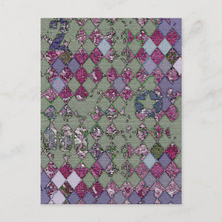 Harlequin Design Postkarte
