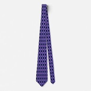 Harlequin Diamond Design Lila Blue Colors Krawatte