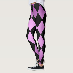 Harlequin ~ Diamond Pattern ~ Pink und Lila Design Leggings