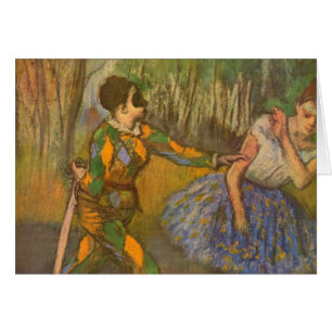 Harlequin et Columbine par Edgar Degas Art ancien