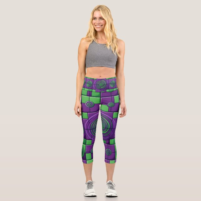 Harlequin Fun Capri Leggings (Vorderseite)