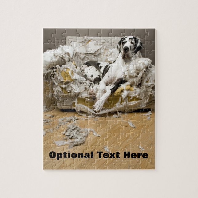 Harlequin Great Dane Foto Puzzle (Vertikal)