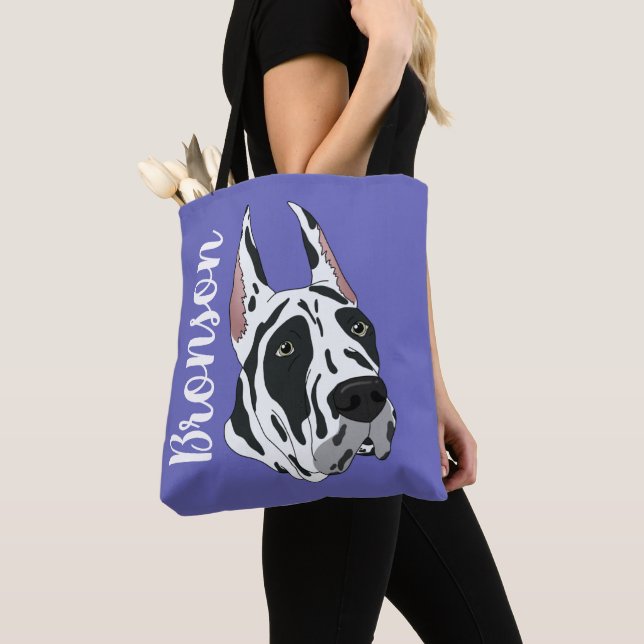 Harlequin Great Dane Tasche (Von Nahem)