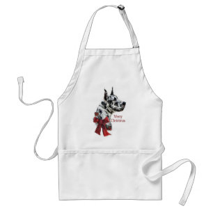 Harlequin Great Dane Weihnachtsgeschenk Schürze
