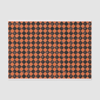 Harlequin in schwarz und orange seidenpapier