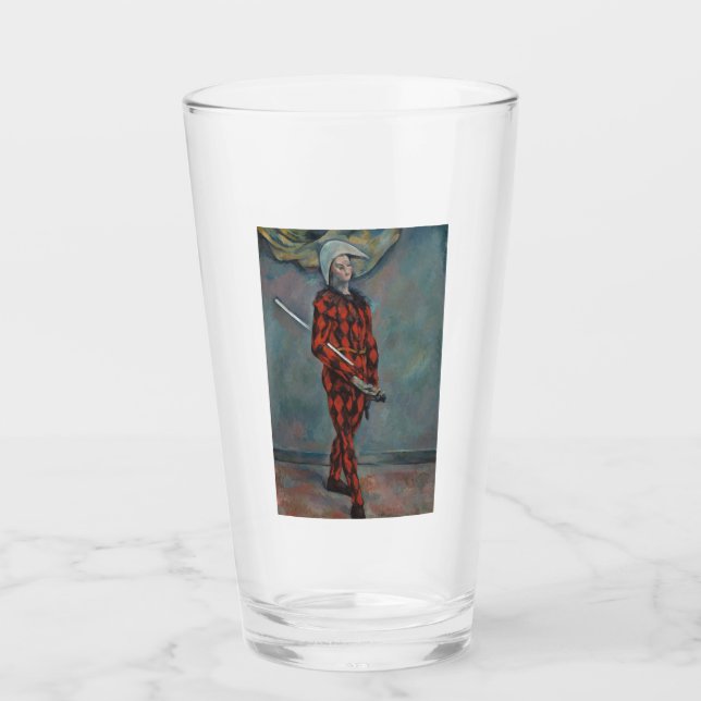 Harlequin (Joker) (von Paul Cézanne) Glas (Vorderseite)
