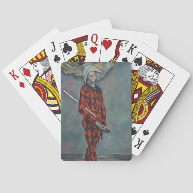 Harlequin (Joker) (von Paul Cézanne) Spielkarten (Rückseite)