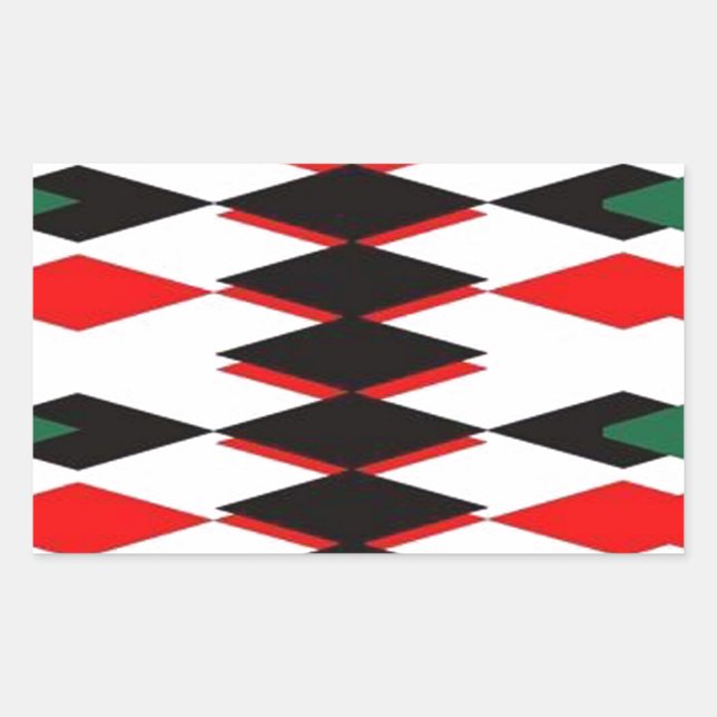 Harlequin Jokers Deck Rechteckiger Aufkleber (Vorderseite)