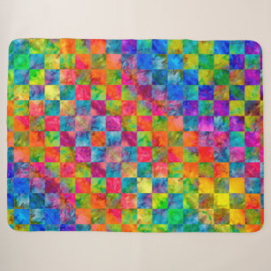 [Harlequin-Krawatte-Färbung] Diamant-Fraktal gepr Sherpadecke
